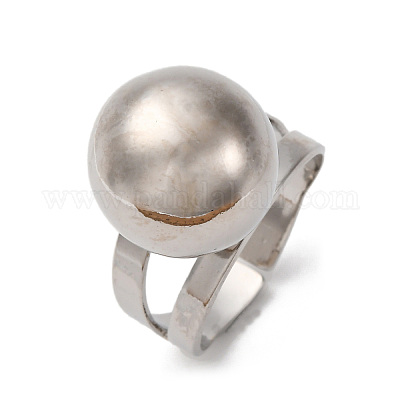 Латунь манжеты кольца RJEW-D323-01P-1