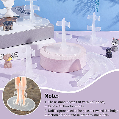 Пластиковые подставки для кукол ODIS-WH0038-98B-1