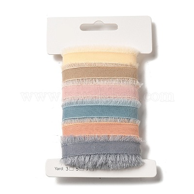 Наборы лент из полиэстера и нейлона с необработанными краями DIY-Z029-01D-1