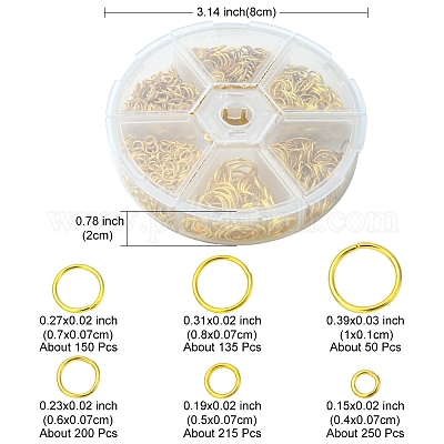1 коробка железных прыжковых колец IFIN-YW0001-44G-1