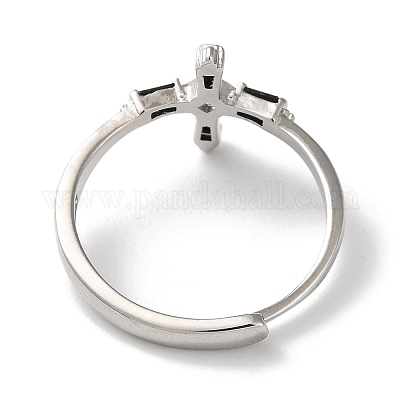 Латунь с регулируемыми кольцами из циркония&nbsp;LS-RJEW-Z017-04P-1