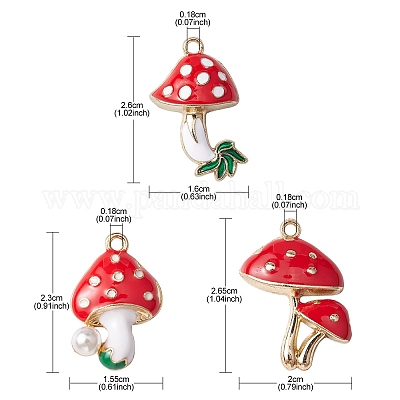 6 шт. 3 стильных осенних подвески из экологически чистого сплава с эмалью&nbsp;ENAM-YW0003-34-1