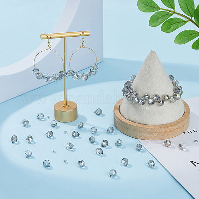 Гальванизируйте прозрачное стекло бисер нитей EGLA-FI0001-01B-1