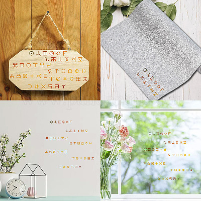 Трафареты для резки металла из нержавеющей стали DIY-WH0289-092-1