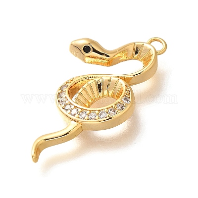 Латунные микро проложить кубического циркония подвески KK-K294-17G-01-1