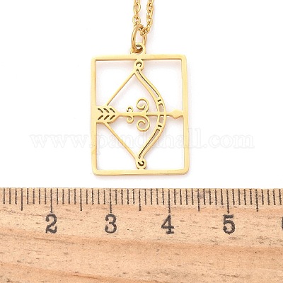 Ожерелье из нержавеющей стали 304 NJEW-D330-01G-09-1