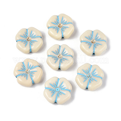 Окрашенные непрозрачные акриловые бусины OACR-T029-02P-1