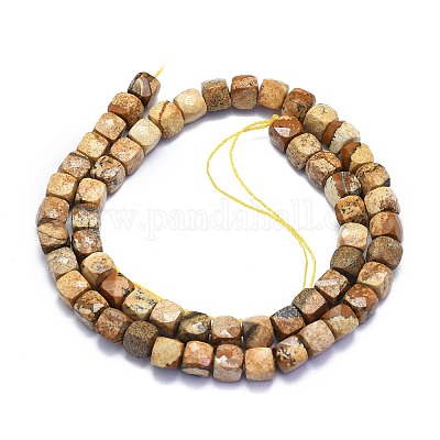 Естественного изображения яшмы бисер нитей G-K310-B14-1