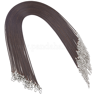 50 шт. вощеный шнур из искусственной кожи для изготовления ожерелий MAK-SP0001-04B-1