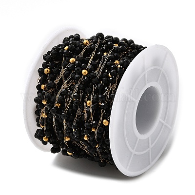 Цепи из нержавеющей стали 304 ручной работы с бусинами CHS-L031-08G-03-1