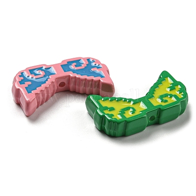 Выпечка краски акриловые бусины OACR-H022-02-1