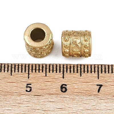 Европейские бусины из нержавеющей стали 304 STAS-K295-46G-1