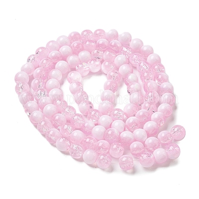 Стеклянные бусины кракле GLAA-U001-8mm-03-1