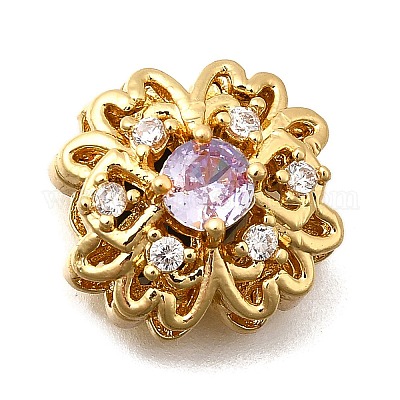 Многожильные звенья из латуни с паве из кубического циркония KK-F913-11G-1