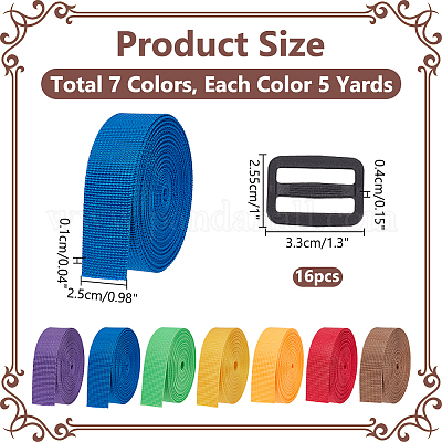 35 ярд плоских нейлоновых лент DIY-WR0003-60-1