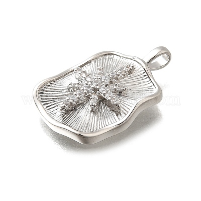 Латунные микро проложить кубического циркония подвески KK-M318-37P-1