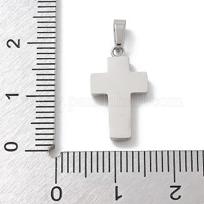 Подвески из нержавеющей стали 304 с микропаве из кубического циркония STAS-Z107-08P-16-1