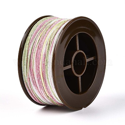 27 м сегментно окрашенные круглые полиэфирные витые шнуры OCOR-N009-02A-15-1