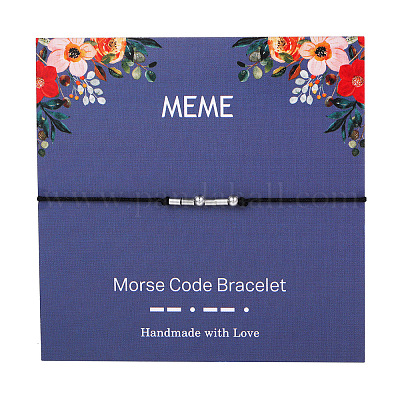 Браслеты с азбукой Морзе&nbsp;FS-WG6A0C8-17-1