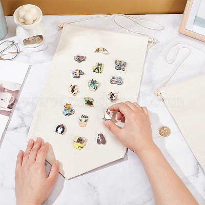 Настенная подвесная брошь из полиэстера HJEW-WH0071-11-1