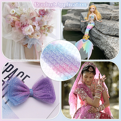 Сетчатая ткань из полиэстера DIY-WH0308-683A-1