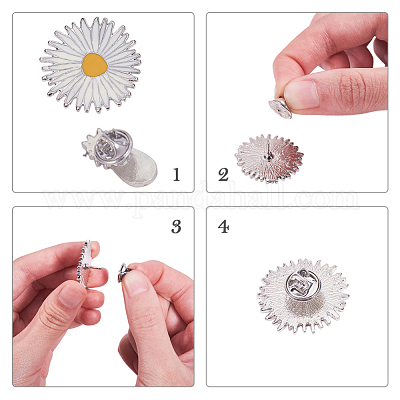 Броши pandahall из элитного сплава с эмалью JEWB-PH0001-07-1