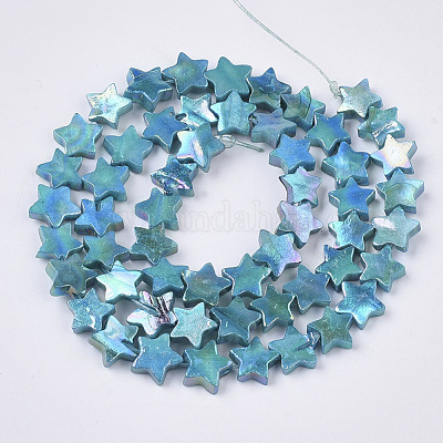 Нити бусин из пресноводных ракушек SHEL-N026-08F-1