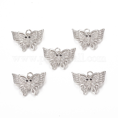 Латунные микро проложить кубического циркония подвески KK-E068-VB285-1