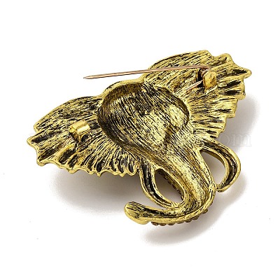 Сплав горный хрусталь брошь JEWB-K027-08AG-1