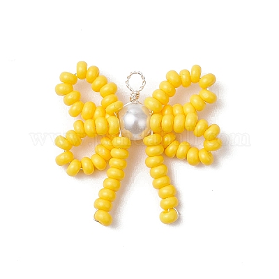 Подвески из стеклянного бисера ручной работы PALLOY-MZ00768-01-1