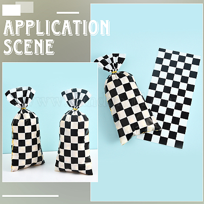 100 шт. прямоугольные пакеты для печенья из полипропилена ABAG-WH20010-19-1