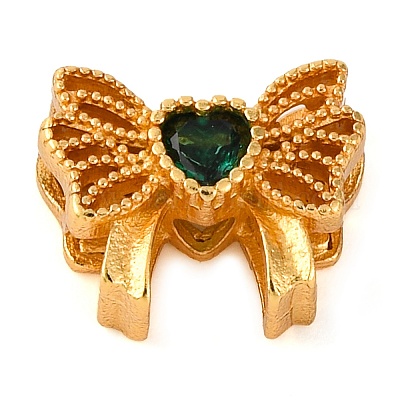 Латунные микро проложить кубического циркония бусы KK-K378-36MG-01-1