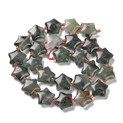 Природные африканские гелиотроп бисер пряди G-NH0005-003-1