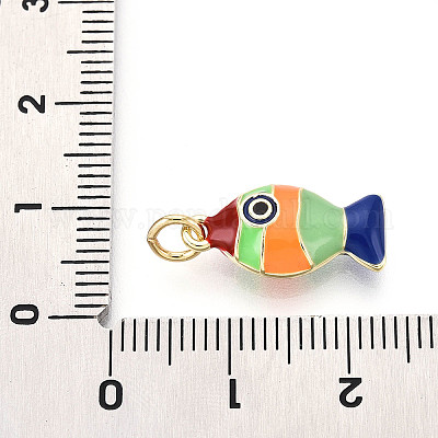 Подвески из латуни и эмали KK-T079-02A-G-1