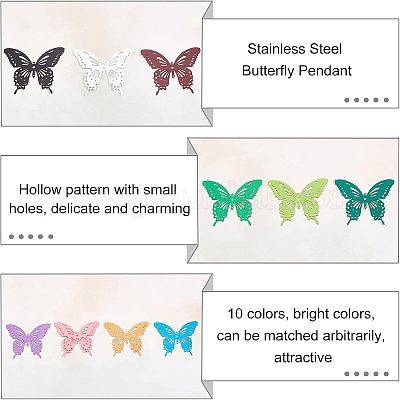 20 шт. филигранные соединительные звенья из нержавеющей стали 430 STAS-UN0030-96-1