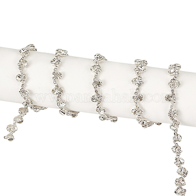 3 ярд стеклянных цепочек со стразами DIY-DR0002-11C-1
