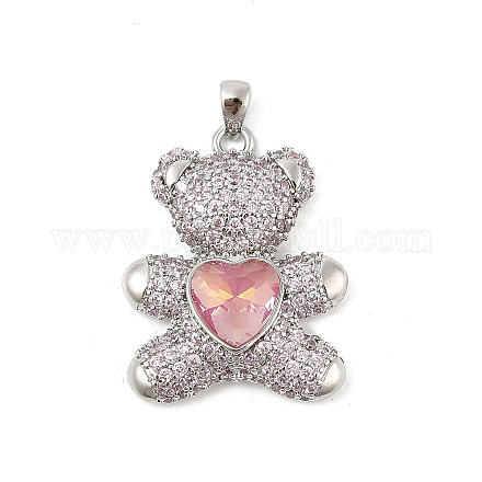 Латунные микро проложить кубического циркония подвески KK-P300-03P-02-1