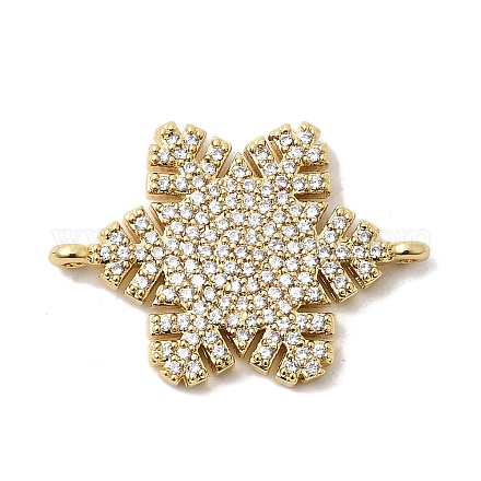 Шармы-соединители из латуни с микропаве из кубического циркония KK-L258-03C-G-1