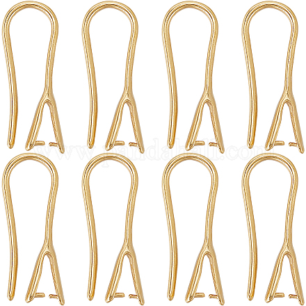 20 шт. латунные крючки для сережек с покрытием KK-SC0004-61-RS-1