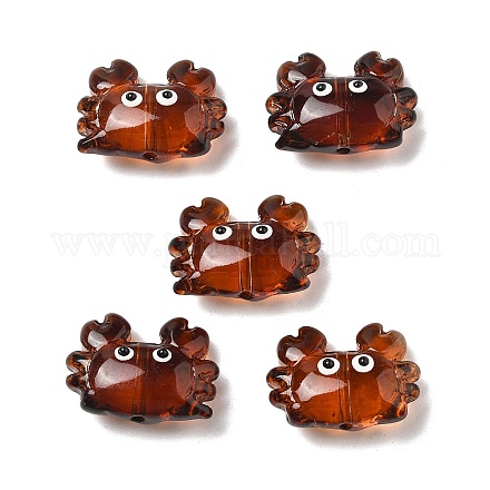 Прозрачные стеклянные эмалевые бусины LAMP-V001-08H-1