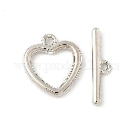 Застежки-тоглы из сплава в форме сердца FIND-B047-22P-1