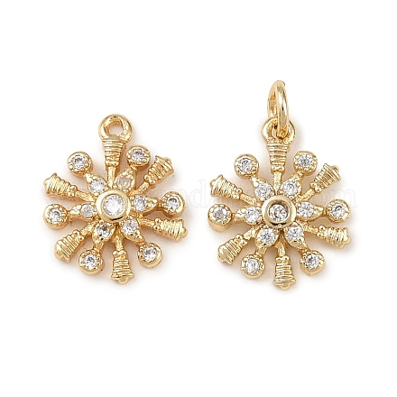 Латунные микро проложить кубического циркония подвески KK-L255-18G-05-1