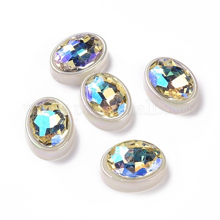 Акриловые кабошоны с радужным переливчатым покрытием OACR-E011-01-1