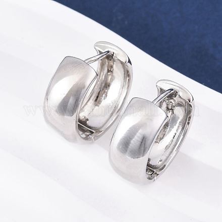 Латунные серьги обруча EJEW-Q015-21A-P-1