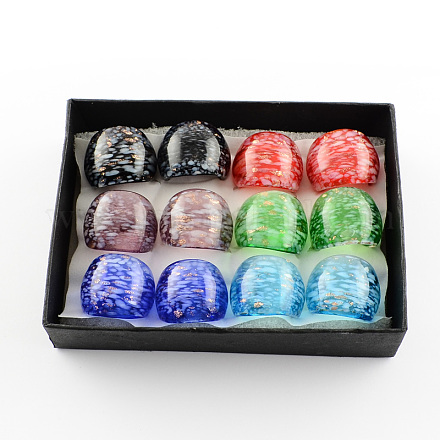 Широкополосные кольца лэмпворк RJEW-Q150-M03-B-1