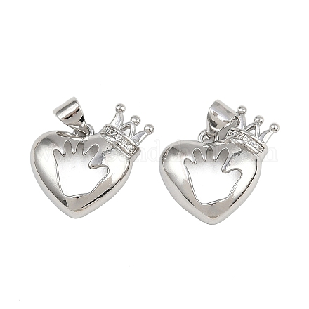 Латунные микро проложить кубического циркония подвески KK-A269-15P-1