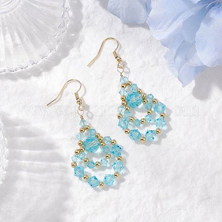 Серьги-подвески из нержавеющей стали 304 EJEW-JE06368-02-1