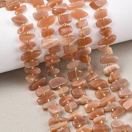 Натуральный Sunstone бисер пряди&nbsp;G-F821-A04-01-1