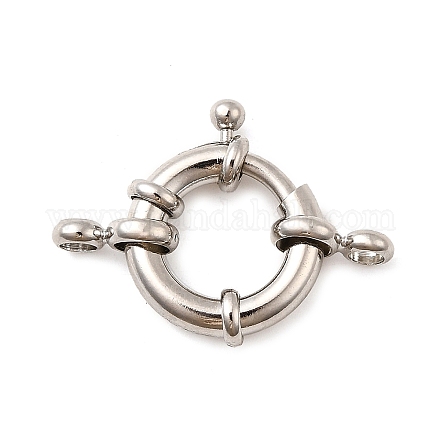 Латунная застежка пружинного кольца KK-D407-01P-E-1