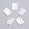 Natural White Shell Mother of Pearl Shell Pendants, Rectangle with Virgin Mary, 16x12x2~2.5mm, Hole: 0.9mm